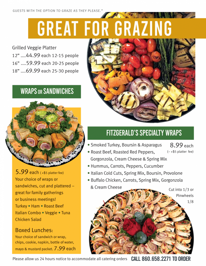 Catering Menu | Fitzgerald's Foods