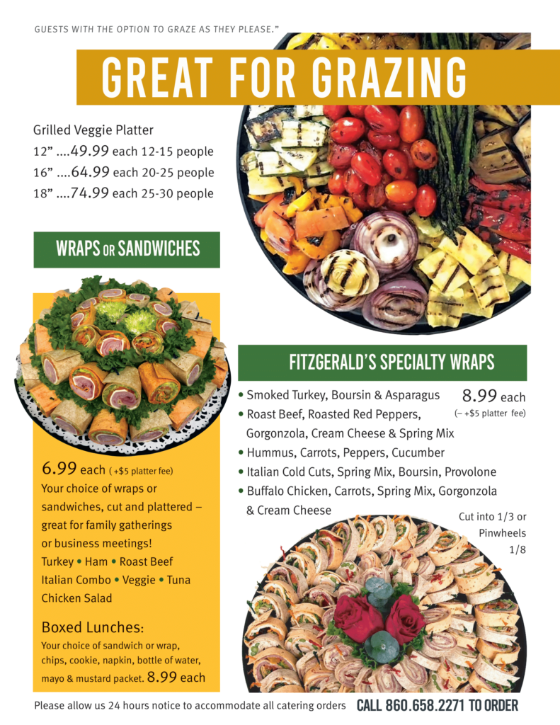 Catering Menu | Fitzgerald's Foods